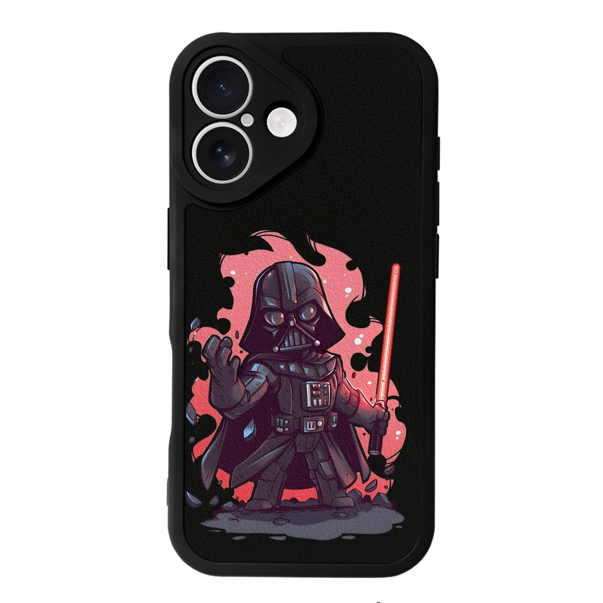 （画像用） スター・ウォーズ Star Wars 【iPhone 16シリーズ対応】シリコンスマホケース（レザー調） 材質：シリコン